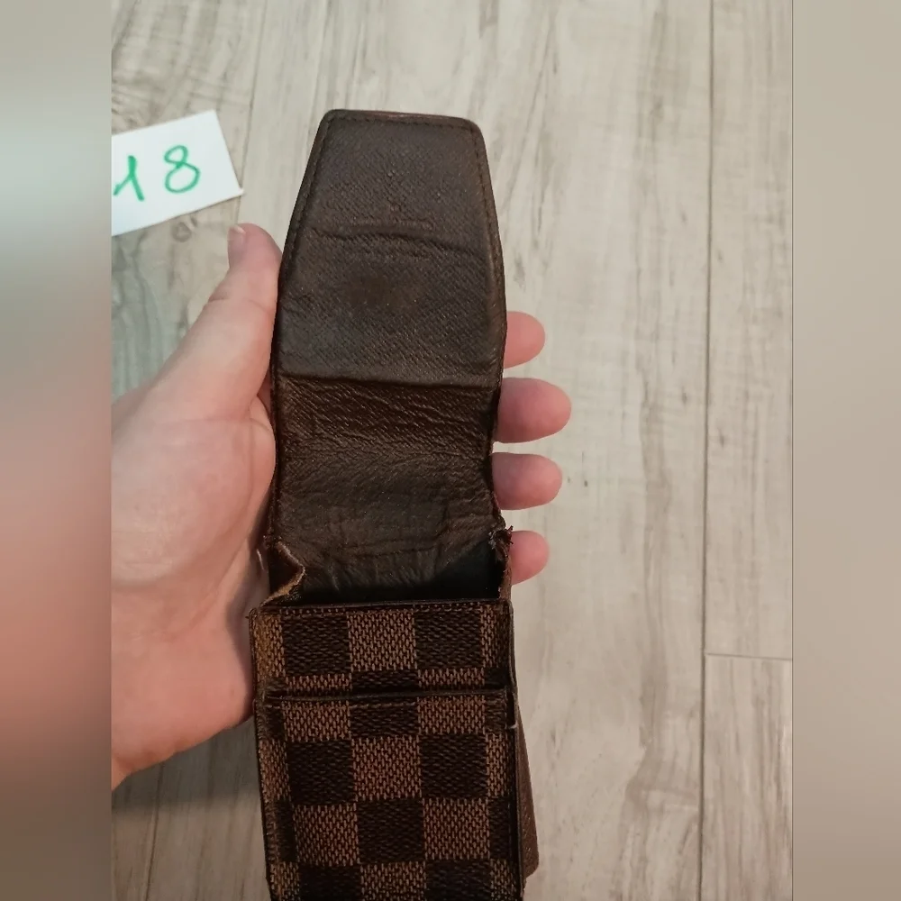 LOUIS VUITTON Wallet Cigarette Damier Ebene Men's